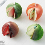 4 Pcs 3D Fruit Memo Pad Set